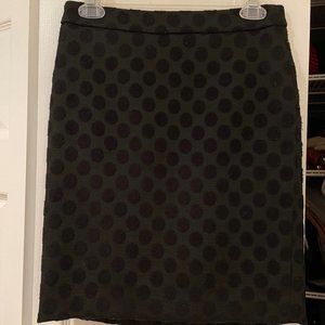Ann Taylor Black Polka Dot Skirt